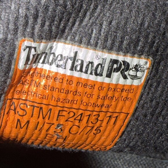 Timberland Pro 33034 24/7 Pit Boss Steel Toe Boots Brown 9.5 W Cushion Safety - Picture 10 of 12